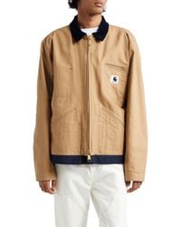 Sacai - Carhartt Wip Reversible Cotton Canvas Jacket - Lyst