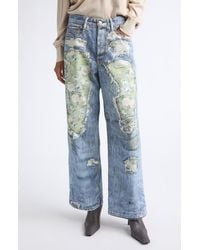 Acne Studios - 1981 Trompe L'Oeil Wide Leg Jeans - Lyst