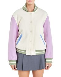 English Factory - Colorblock Bomber Jacket - Lyst