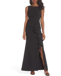 Eliza J - Ruffle Front Gown - Lyst