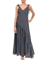 EVERYDAY RITUAL - Kelsea Shimmer Stripe Cotton Cover-Up Maxi Dress - Lyst
