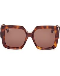 Max Mara - Ernest 56mm Square Sunglasses - Lyst