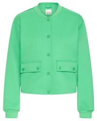 Ichi - Kate Knit Bomber Jacket - Lyst