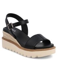 MIA - Ophida Ankle Strap Platform Wedge Sandal - Lyst
