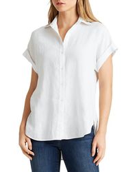 Ralph Lauren - Short Sleeve Linen Button-Up Shirt - Lyst