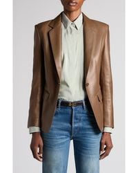 Tom Ford - Guanteria Single Breasted Leather Blazer - Lyst