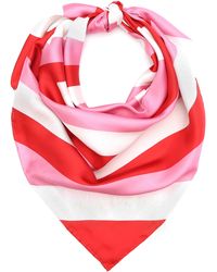 Kate Spade - Oversize Heart Square Silk Scarf - Lyst