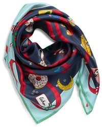Echo - Ornament Collection Silk Square Scarf - Lyst