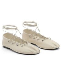 Mango - Ankle Wrap Ballet Flat - Lyst