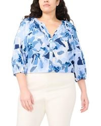 Halogen® - Floral Raglan Balloon Sleeve Top - Lyst