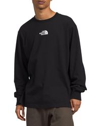 The North Face - Relaxed Long Sleeve Heavyweight Cotton T-shirt - Lyst