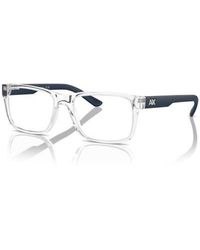 ARMANI EXCHANGE - 53Mm Square Optical Glasses - Lyst
