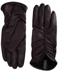 Paula Rowan - Renee Ruched Leather Gloves - Lyst