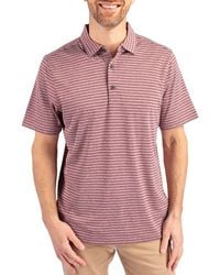 Cutter & Buck - Forge Heather Stripe Recycled Blend Polo - Lyst