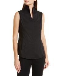 Misook - Sleeveless Stand Collar Blouse - Lyst