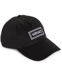 Versace - Embroidered Logo Cotton Drill Baseball Cap - Lyst