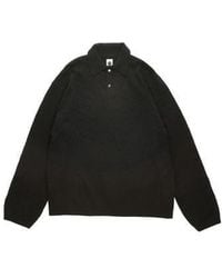 vowels - Eyelet Polo Sweater - Lyst