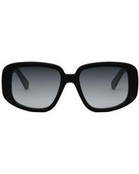 Celine - Geometric Acetate Sunglasses with Dot Accents - Lyst