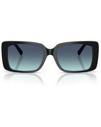 Tiffany & Co. - 55Mm Gradient Rectangular Sunglasses - Lyst