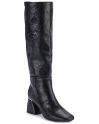 DKNY - Cana Knee High Block Heel Boot - Lyst
