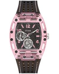 Guess - Sporting & Multifunction Silicone Strap Watch, 42Mm X 43Mm - Lyst