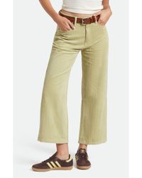 Brixton - Margo Textured Cotton Crop Straight Leg Pants - Lyst