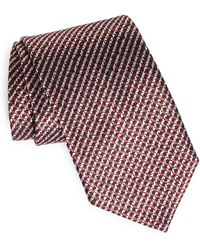 Zegna - Paglie Stripe Jacquard Silk Tie - Lyst