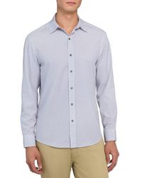 W.r.k. - Slim Fit Geometric Print Performance Button-Up Shirt - Lyst