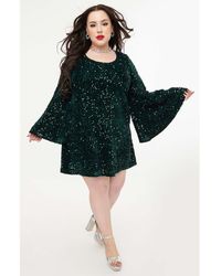 Smak Parlour - Plus Size Angel Sleeve Downtown Scene Mini Fit & Flare Dress - Lyst