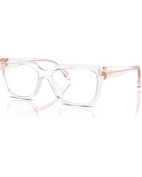 Michael Kors - 54Mm Rectangle Optical Glasses - Lyst