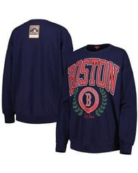 Mitchell & Ness - Boston Sox Logo Lt 2.0 Pullover Sweatshirt - Lyst
