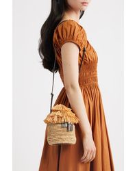 STAUD - Tiki Raffia Shoulder Bag - Lyst