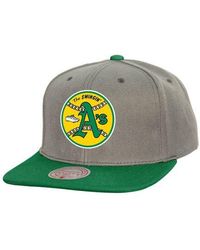 Mitchell & Ness - Athletics Cooperstown Collection Basic Flip Snapback Hat - Lyst