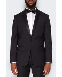 9tofive - Peak Lapel Solid Wool Tuxedo Jacket - Lyst