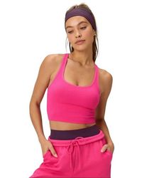 Fabletics - Seamless Cropped Built-In Bra Tank - Lyst