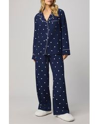 Splendid - Lottie Love Cotton Gauze Pajamas - Lyst