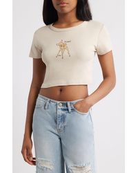 Junk Food - Disney Bambi Crop Cotton Graphic Baby Tee - Lyst