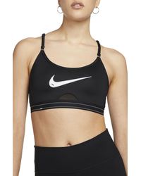 Nike Indy Dri-fit Cross-back Compression Low-impact Sports Bra in