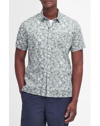 Barbour - Jackstone Regular Fit Leaf Print Short Sleeve Button-up Shirt - Lyst