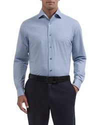 Bugatchi - Devon Ooohcotton Tech Grid Stretch Shirt - Lyst