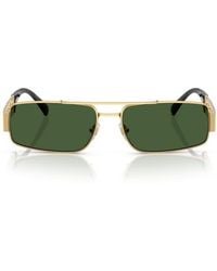 Versace - 60Mm Rectangular Sunglasses - Lyst