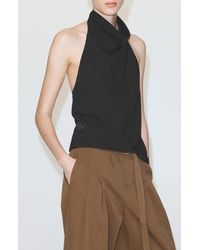 Mango - Draped Halter Top - Lyst