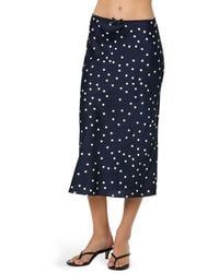 Astr - Satin Slip Skirt - Lyst