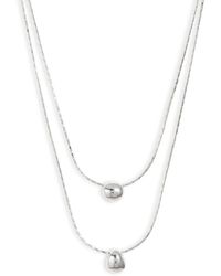 Nordstrom - Demi Fine Double Droplet Layered Necklace - Lyst