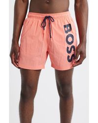 BOSS - Octopus Swim Trunks - Lyst