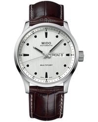 MIDO - Multifort Leather Strap Watch, 42Mm - Lyst