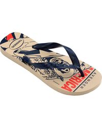 Havaianas - X Marvel Top Logomania Flip Flop - Lyst