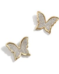 BaubleBar - Pavé Butterfly Stud Earrings - Lyst