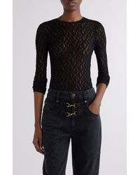 Isabel Marant - Gaelle Stretch Lace Top - Lyst