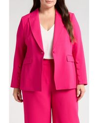 Tahari - One-Button Blazer - Lyst